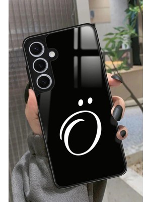 Snacase  Samsung Galaxy S24 Uyumlu O Harfi Yazılı Parlak Silikon Kılıf