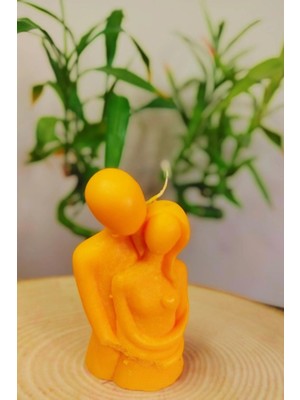 Bernami Biblo Pinterest Sarılan Çift Figürlü %100 Soya Wax Biblo Hediyelik Mum