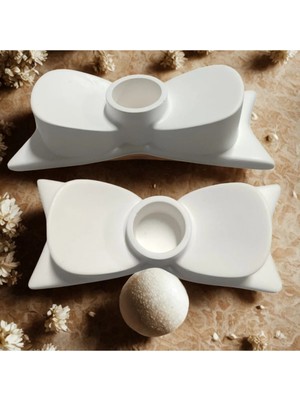 Bernami Kdekoratif Pinterest 2 Li Kurdele Fiyonk Şamdan Mumluk