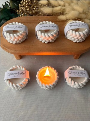 Bernami Dekoratif Pinterest Hasır Mumluk Söz Nişan Dekoratif Nikah Doğum Günü Hediyelik 25 Adet