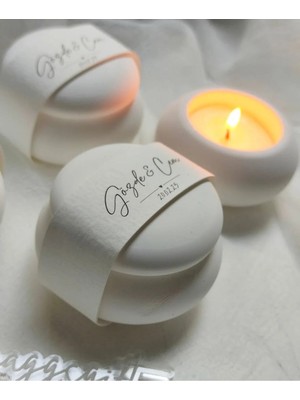 Bernami Şamdan Pinterest 10 Adet Söz Hediyelik, Nişan Hediyelik, Mum Hediyelik