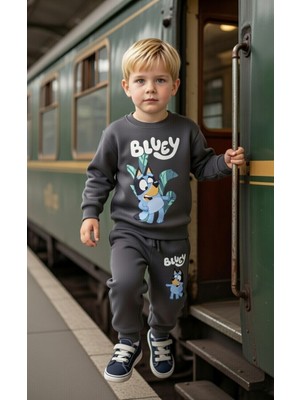 Mca all Inclusive Erkek Çocuk Alt Üst Bluey Takım Pamuklu