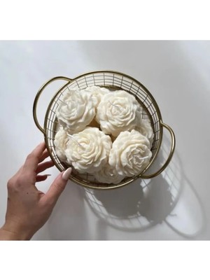 Bernami Kdekoratif Pinterest Amber Kokulu Şakayık Mum - 2 Adet