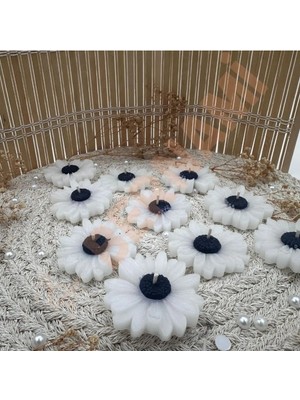 Bernami Biblo Pinterest Papatya Mum Mavi Nişan, Nikah, Doğum Günü, Özel Gün - 10 Adet