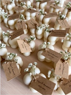 Bernami Düğün Pinterest Bubble Mum 20 Adet Söz - Nişan Hediyelik