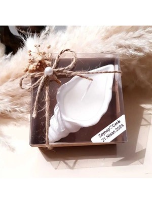 Bernami Mevlüt Pinterest Deniz Kabuğu Mumluk - Düğün, Nikah, Nişan, Doğumgünü ve Söz Hediyeliği 10 Adet