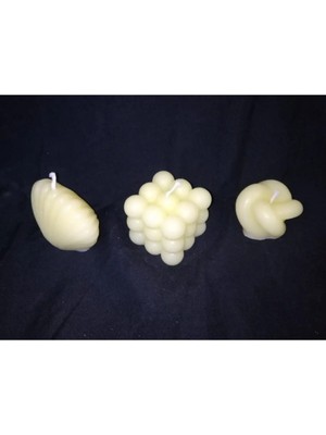 Bernami Düğün Pinterest Bubble Mum Dekoratif Set 3'lü