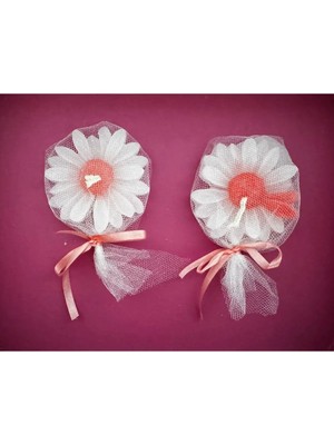 Bernami Biblo Pinterest Doğum Günü Biblo Nişan Hediyelikleri Papatya Mum 20 Adet Pembe