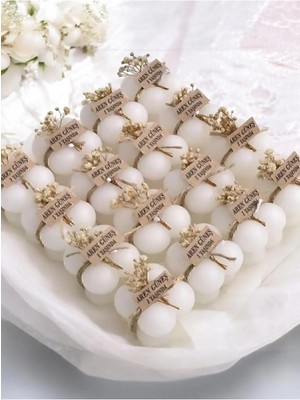 Bernami Mevlüt Pinterest Hediyelik 10 Adet Süslemeli Bubble Mum, Mevlüt Şekeri, Doğum, Sünnet, Düğün, Nişan, Söz