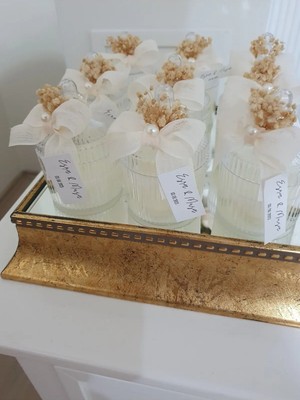 Bernami Kdekoratif Pinterest Mika Kutulu Mum Söz Nişan Kdekoratif Bebek Hediyelik Kdekoratif Şekeri (25 Adet)