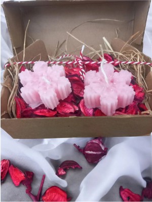 Bernami Kdekoratif Pinterest 2li Pembe Kar Tanesi Mum Zambak Kokulu Mum,düğün,nişan,söz,bebek Mevlüdü,sevgili Hediyesi