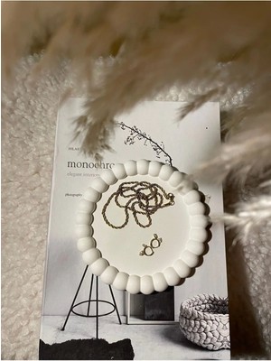 Bernami Şamdan Pinterest Biblo Çok Amaçlı Bubble Organizer, Takı Tabağı, Mum Tabağı, Sunumluk