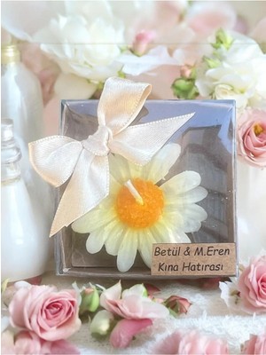 Bernami Biblo Pinterest 20 Adet Süslemeli Papatya Mum, Biblo Şekeri, Doğum, Sünnet, Biblo Nişan Söz, Kına, Doğum Günü