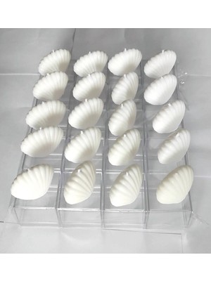 Bernami Düğün Pinterest Istiridye Mum Kutulu Söz/nişan Dekor Hediyelik - 10 Adet