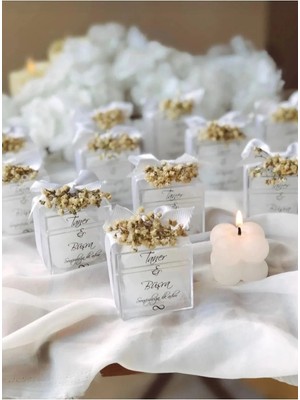 Bernami Nikah Pinterest Özel Nikah Lüks Mini Çiçekli Bubble Mum 15 Adet