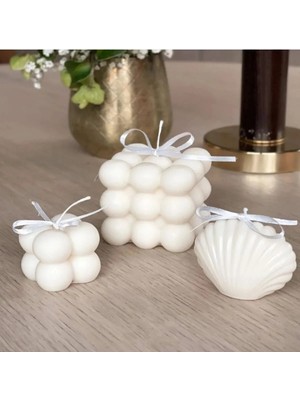 Bernami Kdekoratif Pinterest Bubble Mum 2'li Dekoratif Kokulu Hediyelik Mum