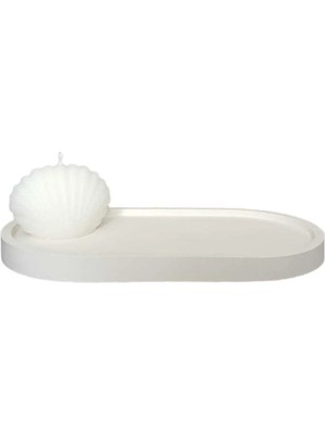 Bernami Kdekoratif Pinterest Mini Istiridye Mum ve Sunumluk - 1 Adet