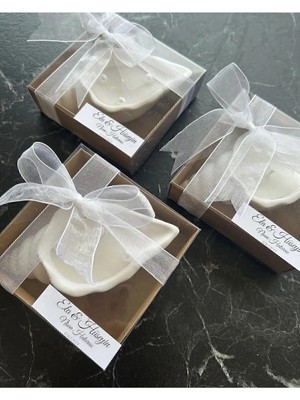 Bernami Dekoratif Pinterest Hediyelik Nişan Dekoratif Nikah Doğumgünü Için Istiridye Mum - 12 Adet