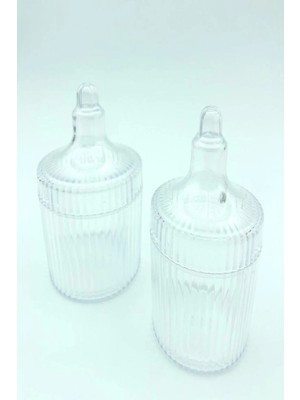 Bernami Düğün Pinterest 1 Adet Yuvarlak Mika Kutu – Çok Amaçlı Şekerlik & Mumluk