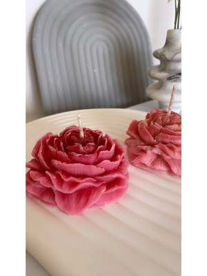 Bernami Düğün Pinterest Şakayık Mum | Pembe ( 1 Adet )