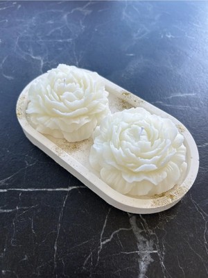 Bernami Kdekoratif Pinterest Dekoratif Şakayık Mum 3'lü Set