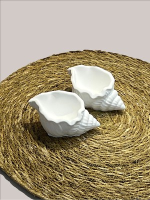 Bernami Şamdan Pinterest 2'li Biblo Hediyelik Deniz Kabuğu Mum