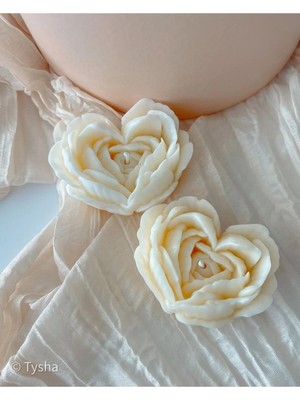 Bernami Kdekoratif Pinterest 20 Li Kalp Gül Mum