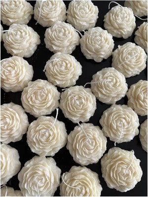 Bernami Kdekoratif Pinterest Vanilya Kokulu Şakayık Mum - 5 Adet