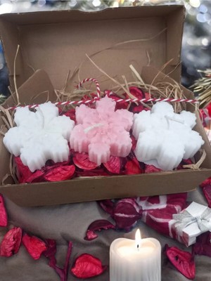 Bernami Düğün Pinterest Dekoratif 3lü Kar Tanesi Zambak Kokulu Mum,düğün,nişan,söz,bebek Mevlüdü,sevgili Hediyesi