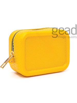 Özgürce Şık ve Kullanışlı Küçük Silikon Makyaj Çantası, Sarı Renkli, Kokulu Tasarım
