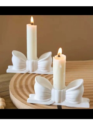 Bernami Kdekoratif Pinterest 2 Li Kurdele Fiyonk Şamdan Mumluk