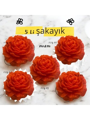 Bernami Kdekoratif Pinterest Kırmızı Şakayık Yüzen Mum Düğün, Nışan, Kdekoratif Gecesi Hediyelik Vanilya Kokulu Mum 5 Adet