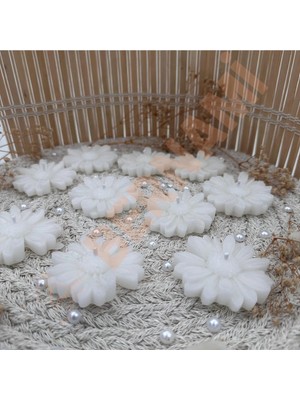 Bernami Dekoratif Pinterest Papatya Mum Boyasız Nişan, Nikah, Doğum Günü, Özel Gün - 10 Adet