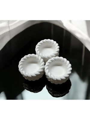 Bernami Şamdan Pinterest Halat Desenli Mini Kase & Mumluk (2ADET)