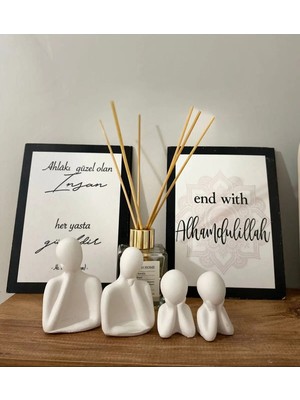 Bernami Kdekoratif Pinterest Dekoratif 4'lü Aile Biblo Seti