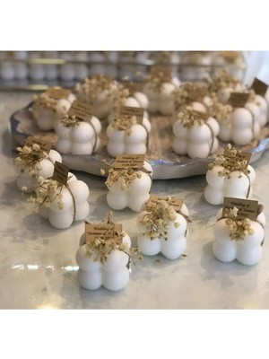 Bernami Şamdan Pinterest (100 Adet) Biblo Nikah Nişan Biblo Hediyelik Bubble Mum