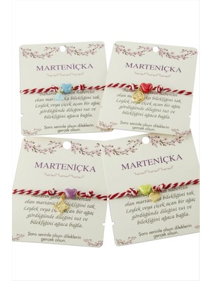 Bijuteri Net Kalp Cam Boncuk Marteniçka Ip Bileklik