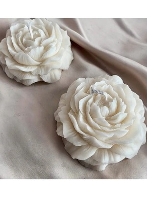 Bernami Şamdan Pinterest 2'li Şakayık Model Biblo Fitilli Mum