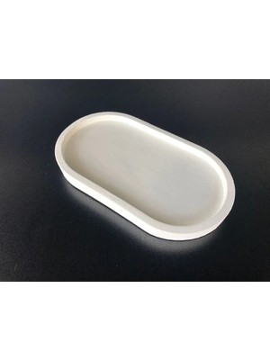 Bernami Şamdan Pinterest Biblo Oval Beyaz Beton Biblo Tabakbeton Takı Tabağı Mum Tabağı Mumluk Organizer