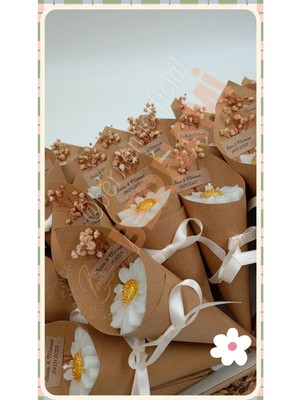 Bernami Düğün Pinterest Kişiye Özel Düğün|nişan|söz|kına|sünnet| Hediyelik Vanilya Kokulu Papatya Mum Buket -15 Adet