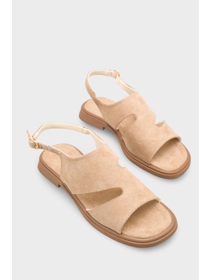 Capone Outfitters Emmie Süet Görünümlü Kadın Sandalet