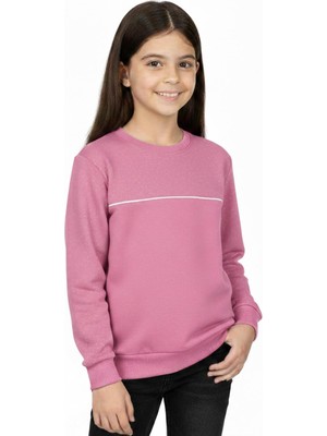 Baglan Kız Çocuk Taşlı Sweatshirt BGL-ST05268