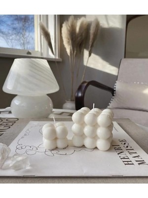 Bernami Şamdan Pinterest Beyaz Renk Kokulu Mini Bubble ve Bubble Mum