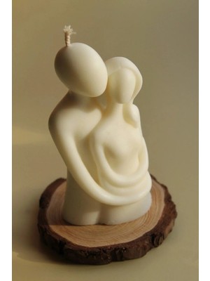 Bernami Şamdan Pinterest Sevgililer Günü Mum, Çift Mum, Mutlu Çift Mum, Biblo Mum, Sarılan Çift Mum