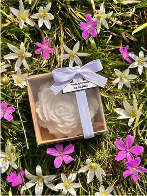 Bernami Şamdan Pinterest Kraft Kutulu Şakayık Çiçeği Mum Hediyelik 10’lu | Kına, Söz, Nikah, Babyshower