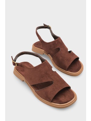 Capone Outfitters Emmie Süet Görünümlü Kadın Sandalet