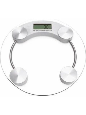 Dijital Yuvarlak Cam Baskül Terazi 180KG. TF-1051