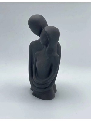 Bernami Düğün Pinterest Kadın Erkek Siyah Sarılan Sevgili Aşıklar Dekoratif Obje ve Biblo Taş Heykel