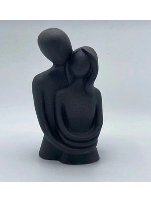 Bernami Dekoratif Pinterest Siyah Sarılan Çift Biblo