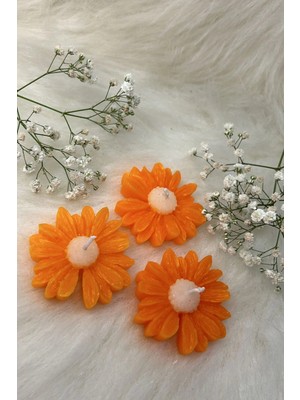 Bernami Dekoratif Pinterest Çiçek Desen Dekoratif Mum Söz,nişan,mevlid Hediyelik Mum 5 Adet